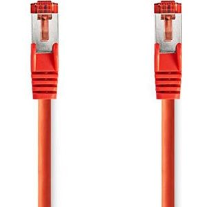 S/FTP CAT6 Gigabit netwerkkabel / rood - LSZH - 15 meter