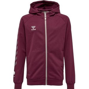 hummel Hmlmove Grid Cotton Zip Hoodie Kids Hooded Sweatshirt voor kinderen, uniseks