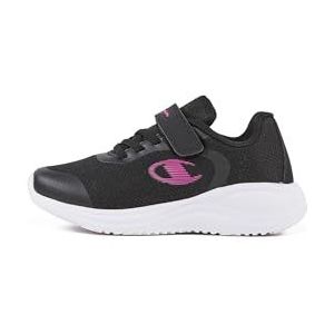 Champion Syphon Engage Mesh G PS Low Sneakers, Nero/Fucsia (KK004), 34 EU, Nero Fucsia Kk004, 34 EU