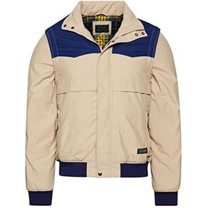 Superdry Coat Vintage Collegiate Jacket Stone Wash L heren, Steenwas, L