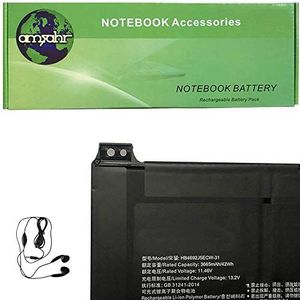Amsahr Vervanging Laptop Batterij Voor HUWEI MagicBook 14 HUAWEI MagicBook 14, HB4692Z9ECW-41 - Inclusief Stereo Oortelefoon