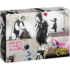 University Games U08572 Banksy Girl On A Stool Urban Art Puzzel