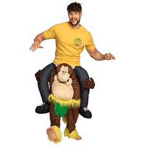 Boland 88115 - Funny Monkey, grappige aap, eenheidsmaat voor volwassenen, uniseks, pluche kostuum, apenkostuum, carnaval, themafeest