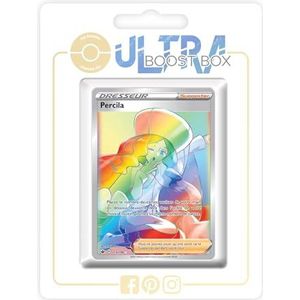 Percila (Caitlin) 213/198 Shiny Rainbow trainer - Ultraboost X Epée et Bouclier 6 Règne de Glace - Doos met 10 Franse Pokemon kaarten