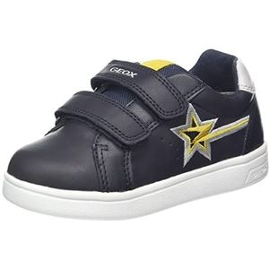 Geox Babyjongens B DJROCK Boy B Sneaker, Navy/DK Yellow, 21 EU