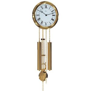 Hermle Fabrikant van wandklok horloges, messing, goud, 68 cm x 22 cm x 9,5 cm