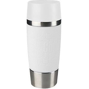 EMSA 513357 Travel Mug Standard Design, Thermobeker, 360 ml, Wit 1 stuk (pak van 1)