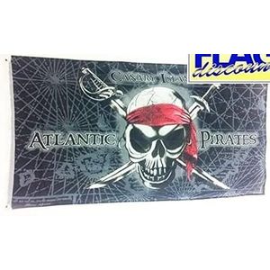 Piratenvlag Canarische Eilanden 150x90 cm - piratenvlag 90 x 150 cm - Banier 3x5 ft Licht polyester - AZ FLAG