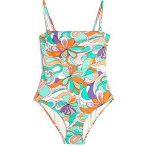 Koton Afneembare bandjes voor dames, bloemenbadpak, zwembroek, Veelkleurig (mix), 34