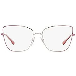 Vogue Eyewear Dames Vo4225 brilmontuur met kattenogen, op recept verkrijgbaar, Roze kleurverloop, zilver/demo lens, 55 mm