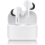 Denon Draadloze Oordopjes In-ear, Bluetooth Oortjes, Noise cancelling oordopjes met Soundmaster-tuning en tot 18 uur batterijduur - AH-C630W - Wit