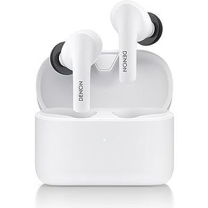 Denon Draadloze Oordopjes In-ear, Bluetooth Oortjes, Noise cancelling oordopjes met Soundmaster-tuning en tot 18 uur batterijduur - AH-C630W - Wit