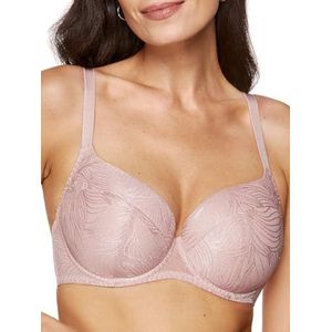 Gorteks Lingerie Cate-B4 gevoerde, comfortabele beha, comfort, elegant, praktisch – 85C, lichtroze, lichtroze, 85C