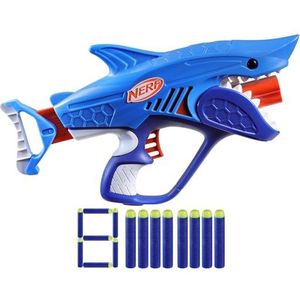 Nerf Junior Wild Sharkfire, Easy Play-dartblaster, 8 Nerf Elite-darts, vanaf 6 jaar