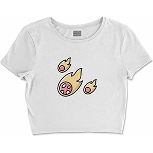 Bona Basics, Digitaal bedrukt, Basic T-shirt voor dames,% 100 katoen, wit, casual, damestop, maat: XL, wit, XL Kort