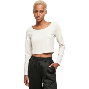 Urban Classics - Organic Cropped Longsleeve top Ivoorkleurig