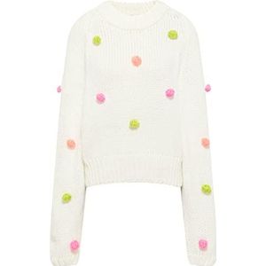 nascita Dames gebreide trui 12419397-NA03, wolwit meerkleurig, XL/XXL, wolwit, meerkleurig, XL/XXL