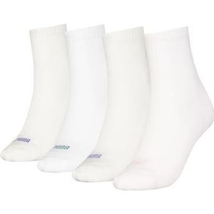 PUMA Dames Heart Logo Short Sock (4 stuks), Mixed Colors, 35-38