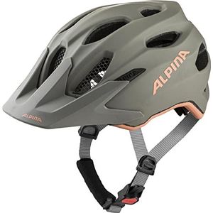 ALPINA Unisex - Kinderen, CARAPAX JR. FLASH Fietshelm, moon-grey-peach matt, 51-56 cm