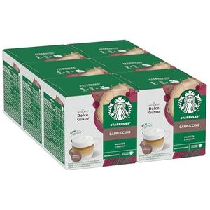 STARBUCKS Cappuccino by Nescafé Dolce Gusto Koffiecapsules 6 x 12 (72 Capsules, 36 Koffiekopjes)