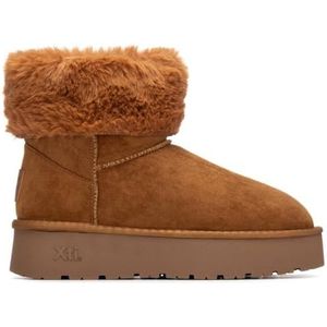 XTI 144719 dameslaarzen, camel, maat 37, Kameel, 37 EU