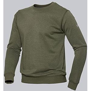 BP 1720-293 sweatshirt voor hem en haar, 60% katoen, 40% polyester olijf, maat M