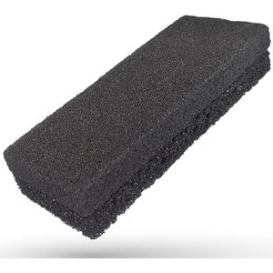 LaRosa PUMICE SPA Dubbelzijdige Puimspons – Zwart met Twee Texturen