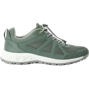 Jack Wolfskin Woodland 2 Vent Low W wandelschoenen voor dames, Hedge Green, 40.5 EU