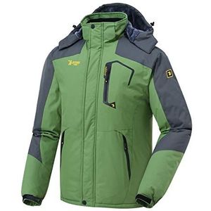 donhobo jas voor heren, fleecevoering, waterdicht, ademend, warm, winddicht, softshelljas, outdoorjas, met afneembare capuchon