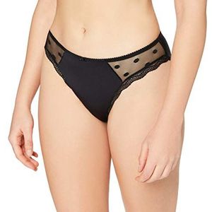 sassa Slip 'DOTTED MESH'  zwart