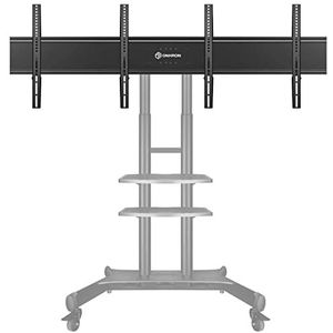 ONKRON Dubbel VESA-paneel, 2 x beeldschermen tot 65 inch voor tv-standaard, standaard, trolley, trolley, TS1881 ADV1881, zwart
