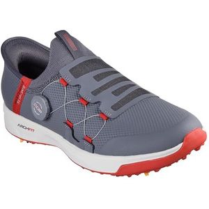Skechers Heren Go Golf Elite Vortex Slip Ins Sneaker, Houtskool Syntehtic Rode Trim, 41 EU