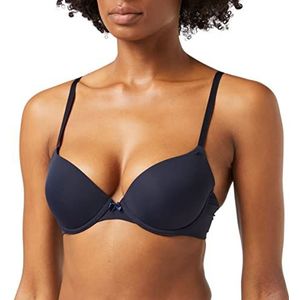 Amazon-merk - Iris & Lilly damesbeha met gegoten cups, Navy Sky, 38A, Label:38A