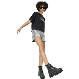 ONLY Onlfine Life Hw Grey Re DNM Add Jeansshorts voor dames