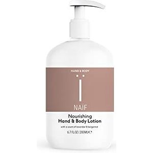 Naïf, Verzorgende Hand en Body Lotion, met Lijnzaad, Zonnebloempit en Amandel Verzacht en Versoepelt Handen en Lichaam, 100% Vegan, 340ml