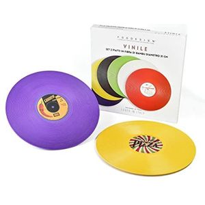 Munus International Foodesign Vinyl, set van twee onderverdelers, geel en paars