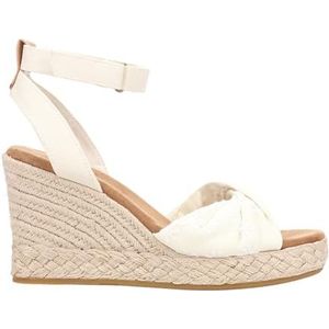 TOMS Dames Marisela Wedge Sandaal, Natuurlijke geborduurde bloemen, 42.5 EU