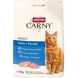 animonda Carny Kattenvoer voor volwassenen, droogvoer voor katten, suikervrij en zonder granen, met kip + forel, 1 x 10 kg