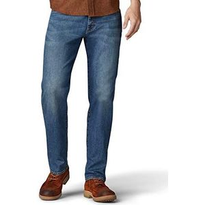 Lee Performance Series Extreme Motion Straight Fit Tapered Leg Jeans voor heren, Blue Prodigy, 28W x 30L
