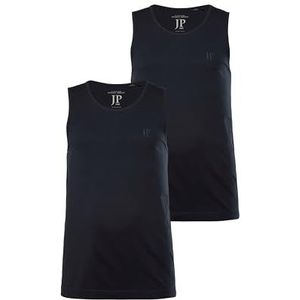 JP 1880 Heren grote maten grote maten Menswear L-8XL tanktop, 2-pack, mouwloos, tot 8 XL, Donkerblauw, 3XL