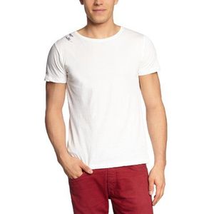 ESPRIT Heren T-Shirt R89656, wit (103 gebroken wit), S