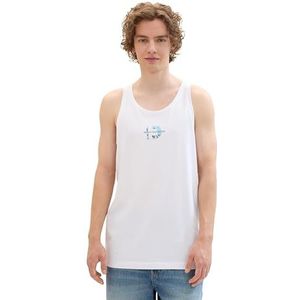 TOM TAILOR Denim Heren T-shirt, 20000 - wit, XXL
