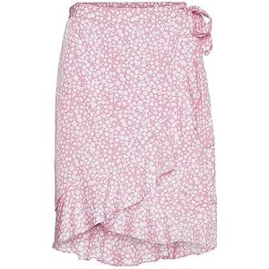 VERO MODA VMHENNA WRAP Short Rok GA NOOS Vrouwelijke wikkelrok, Geranium pink., S