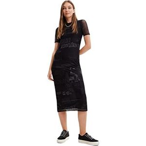 Desigual Dames Vest_CANDEM 2000 Zwart Casual Jurk, S, zwart, S