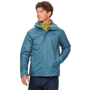 Marmot PreCip Eco jas voor heren, waterdichte regenjas, winddichte regenjas, ademend, opvouwbare hardshell windbreaker, ideaal voor fietsen en wandelen, Moon River, L