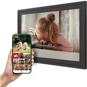 THOMSON Fotolijst 15 inch - 39,6 cm, 1920 x 1080 FHD IPS, touchscreen, 32 GB geheugen, automatische rotatie, multi-us-verbinding, wifi, tafelstandaard of wandmontage