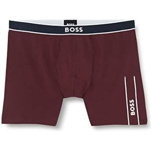 BOSS Heren BoxerBr 24 Logo Boxershorts, Dark Red601, S