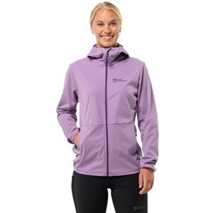 Jack Wolfskin Feldberg capuchontrui W softshelljas, violet, XXL dames, Paars, XXL