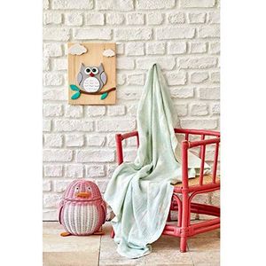 Karaca Home, Decoratief Huistextiel, Baby Star Green Baby Throw Blanketsi 80X120, Geweldig Cadeau-idee voor Dierbaren - Ontworpen en Vervaardigd in Turkije