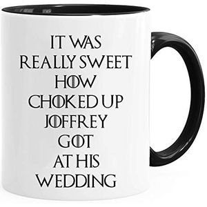 Game of Thrones Inspired 'It was really zoete how Joffrey choked at zijn wedding' - leuke keramische mok koffie thee mok - perfect Valentijns/Pasen/zomer/Kerstmis/verjaardag/jubileum cadeau